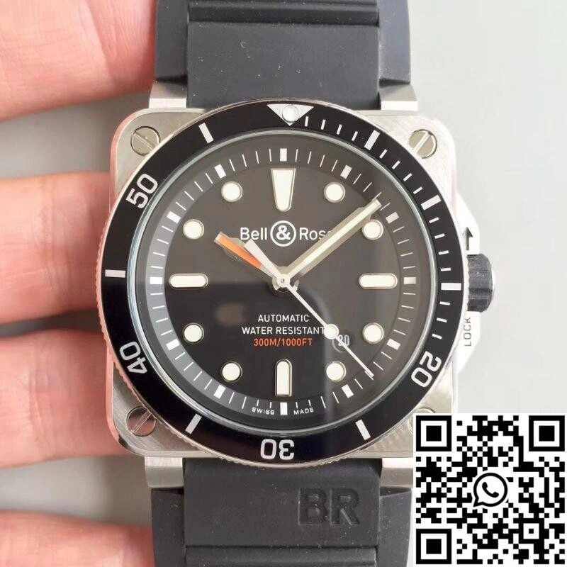 Flexible Bell Ross BR 03-92 Diver V2 Black Dial 1527