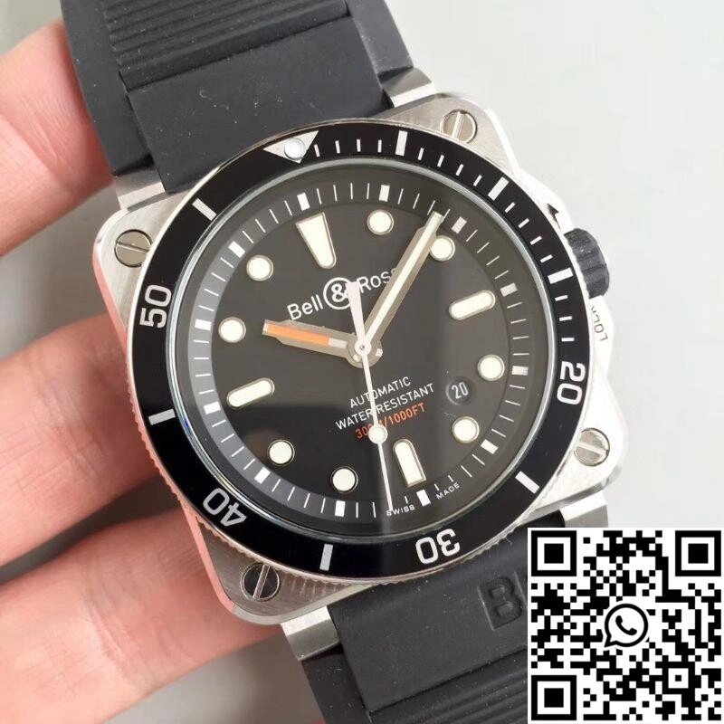 Flexible Bell Ross BR 03-92 Diver V2 Black Dial 1527