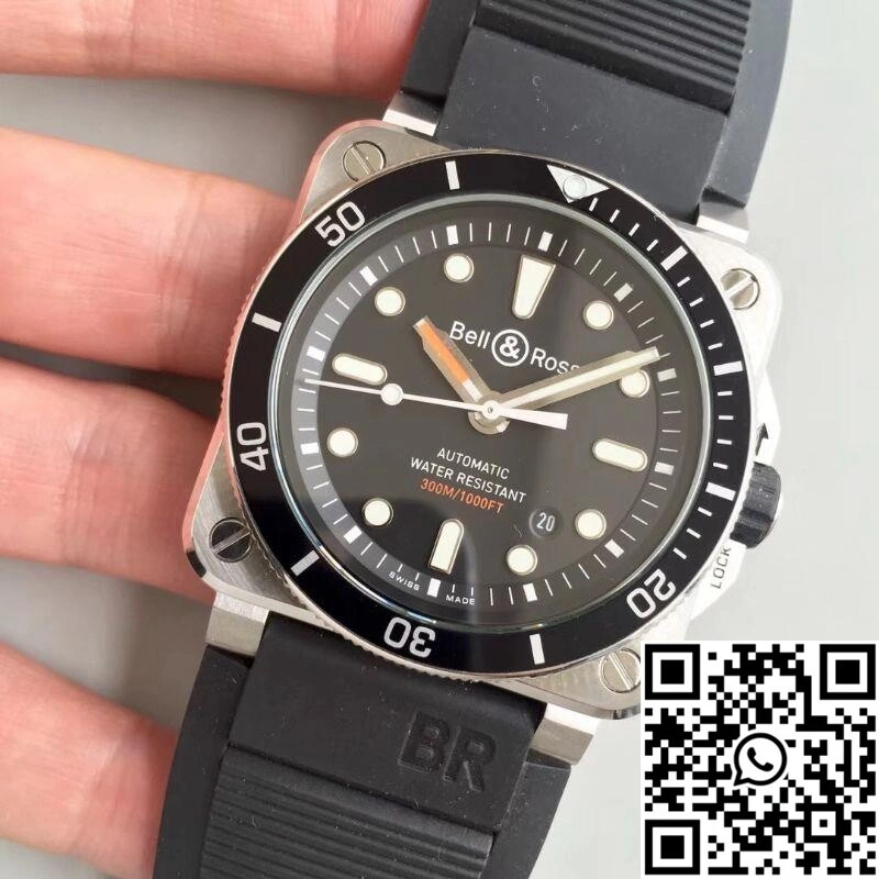 Flexible Bell Ross BR 03-92 Diver V2 Black Dial 1527