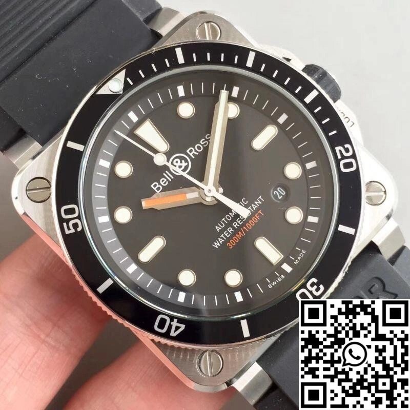 Flexible Bell Ross BR 03-92 Diver V2 Black Dial 1527