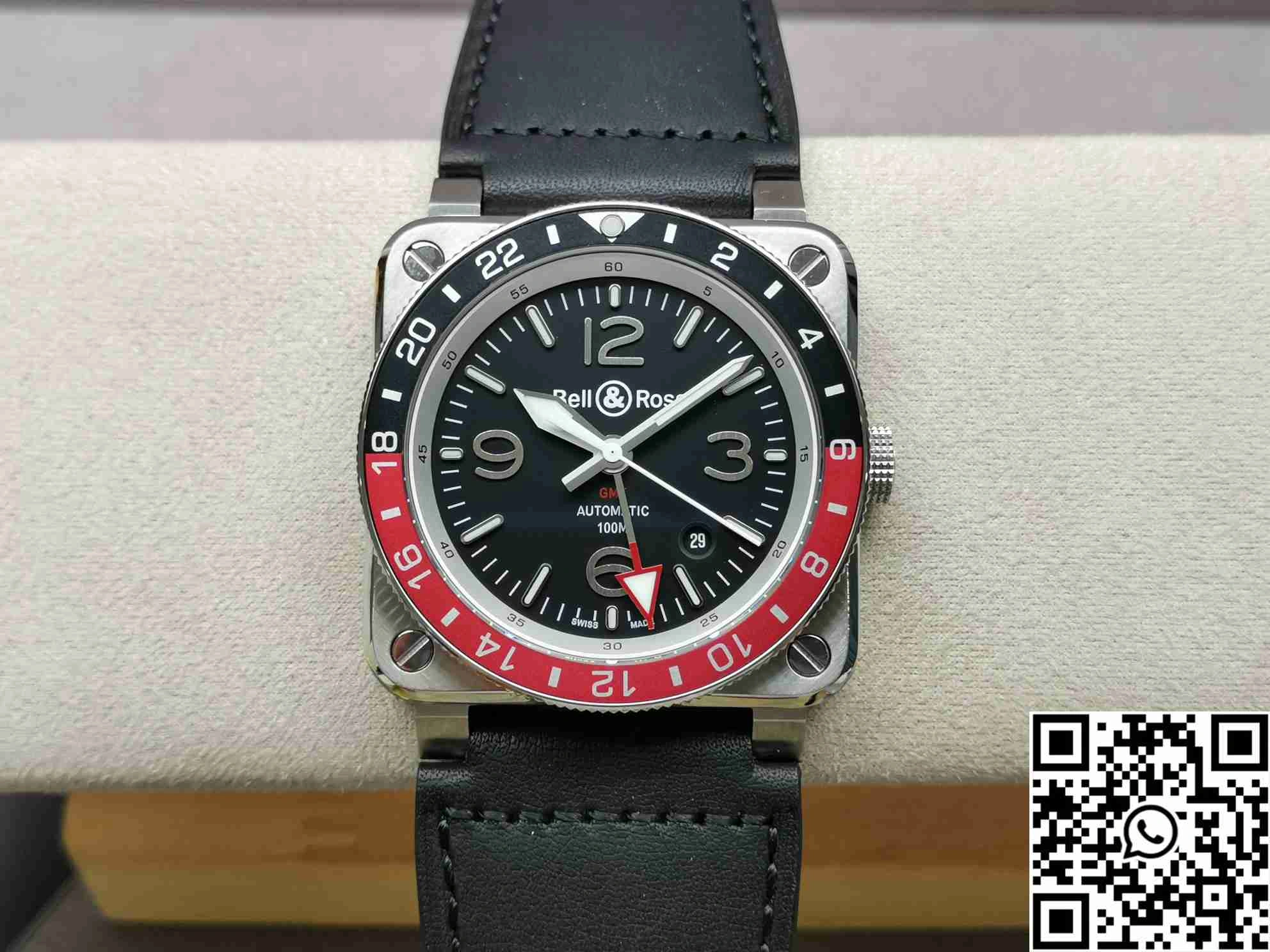 Packable Bell Ross BR 03 BR Factory GMT Black Dial 1525