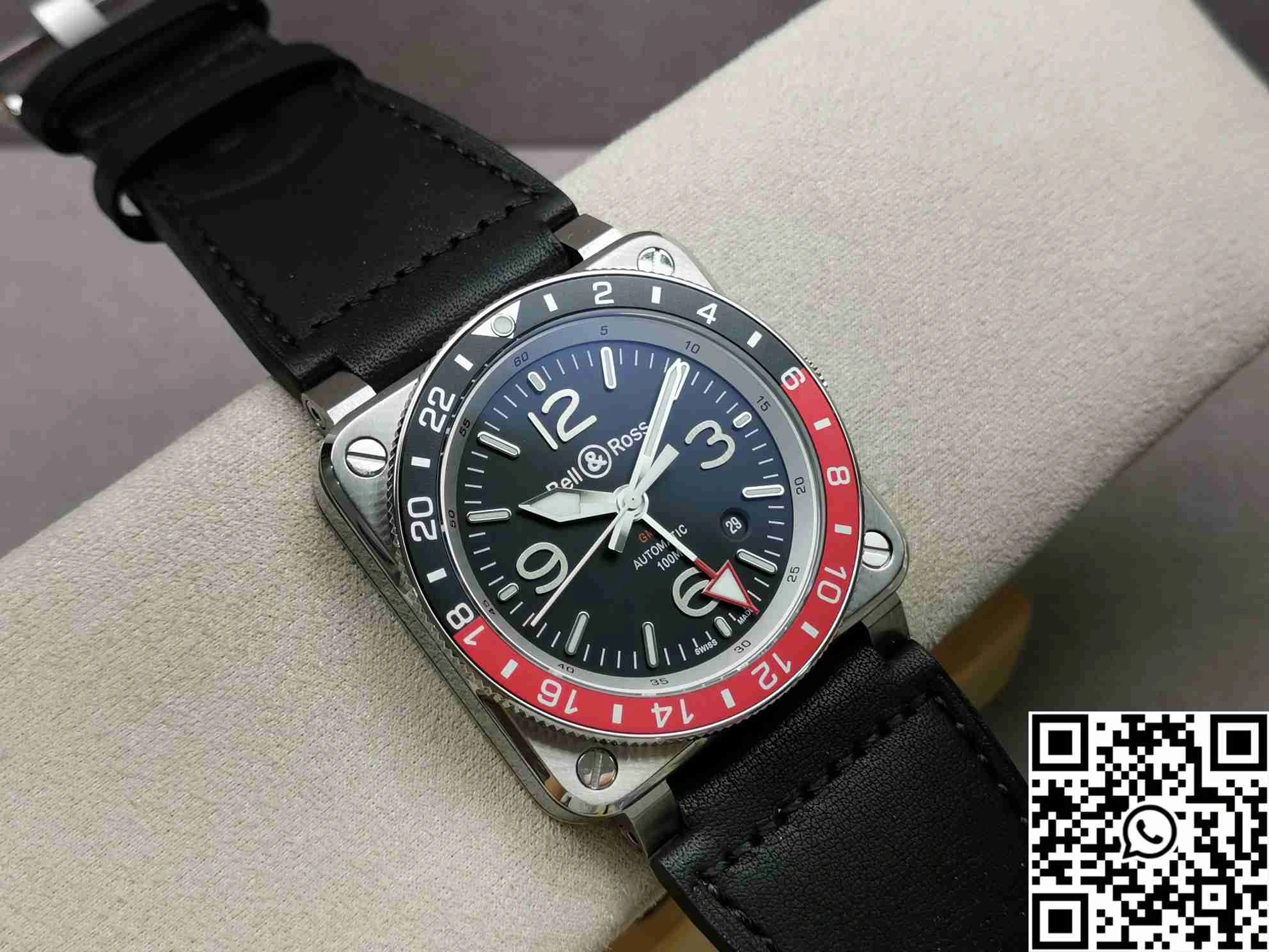 Packable Bell Ross BR 03 BR Factory GMT Black Dial 1525