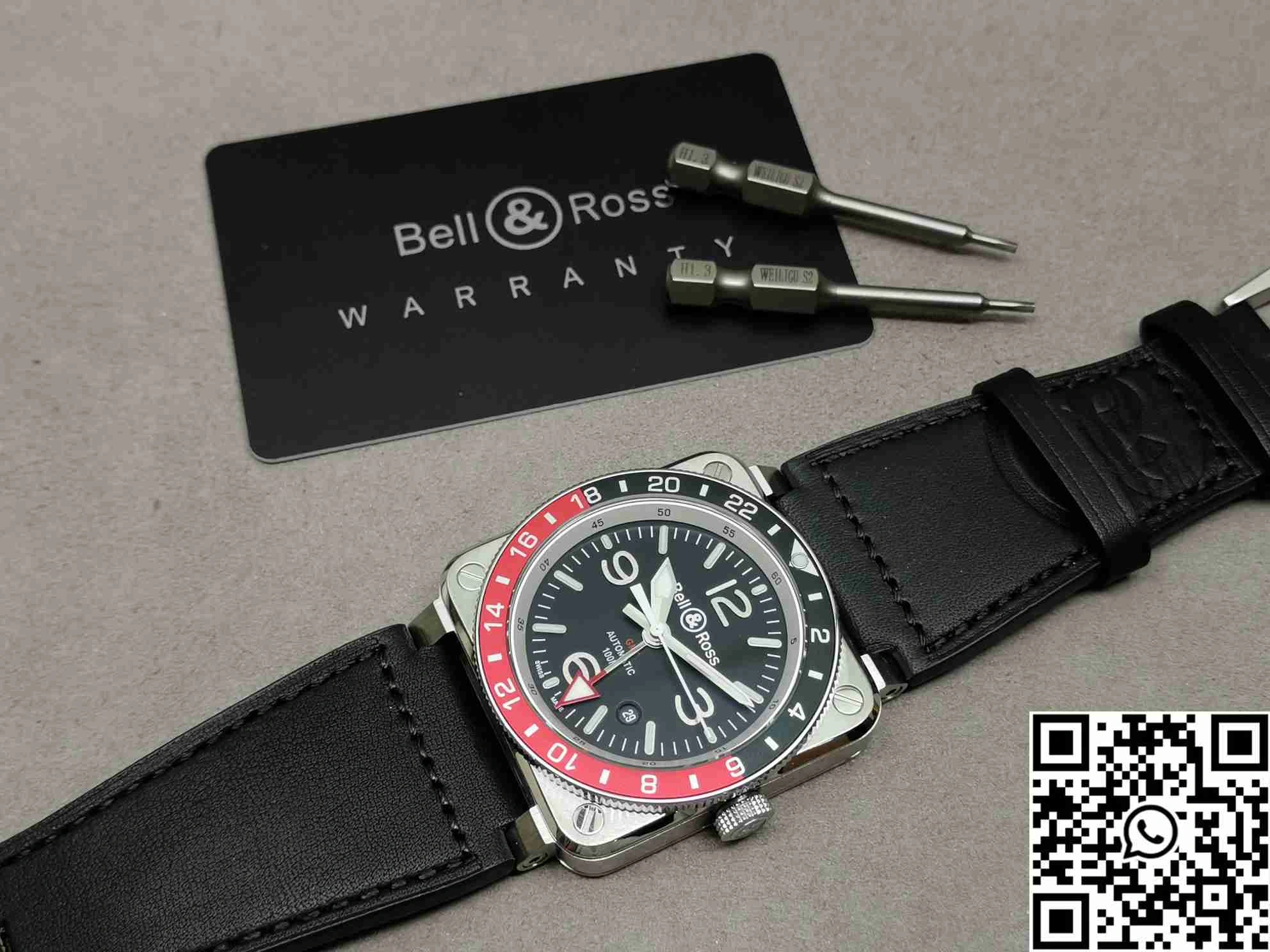 Packable Bell Ross BR 03 BR Factory GMT Black Dial 1525