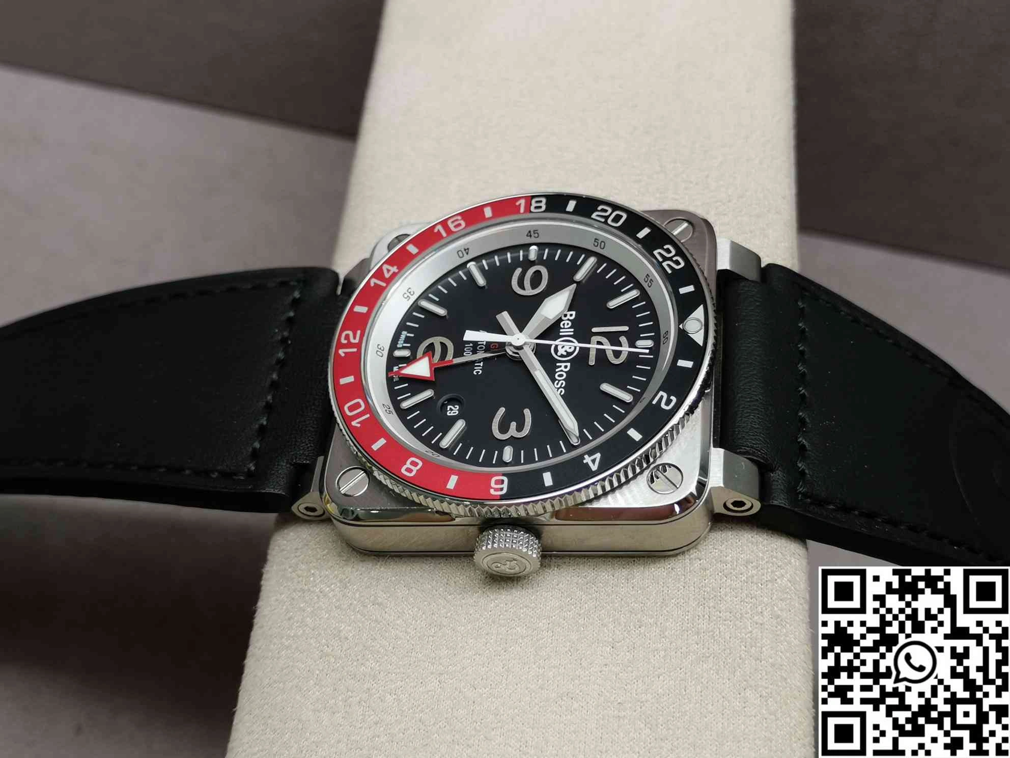 Packable Bell Ross BR 03 BR Factory GMT Black Dial 1525