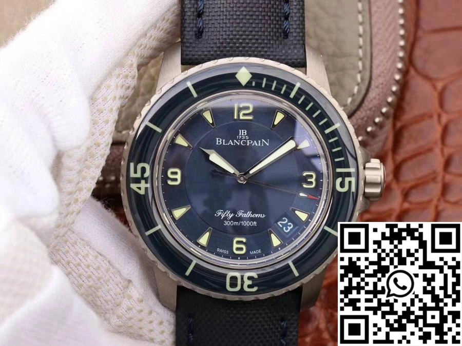 Blancpain Fifty Fathoms 5015-12B40-O52 ZF Factory Blue Dial Reliable 1544