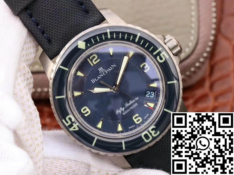 Blancpain Fifty Fathoms 5015-12B40-O52 ZF Factory Blue Dial Reliable 1544