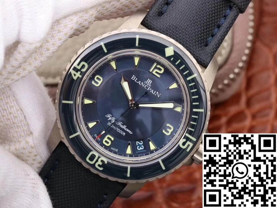 Blancpain Fifty Fathoms 5015-12B40-O52 ZF Factory Blue Dial Reliable 1544