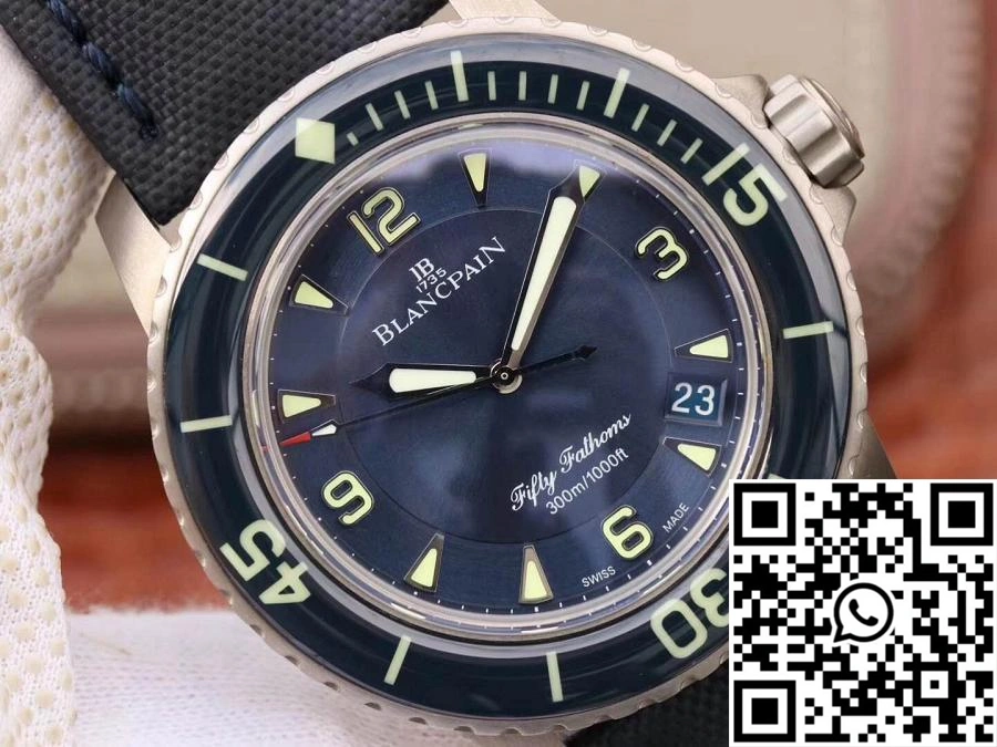 Blancpain Fifty Fathoms 5015-12B40-O52 ZF Factory Blue Dial Reliable 1544