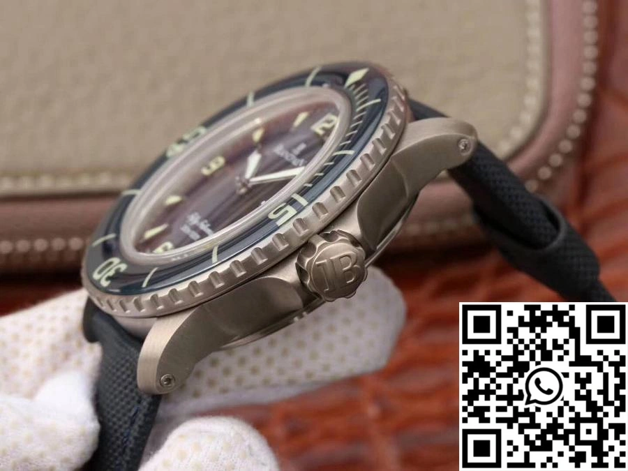 Blancpain Fifty Fathoms 5015-12B40-O52 ZF Factory Blue Dial Reliable 1544