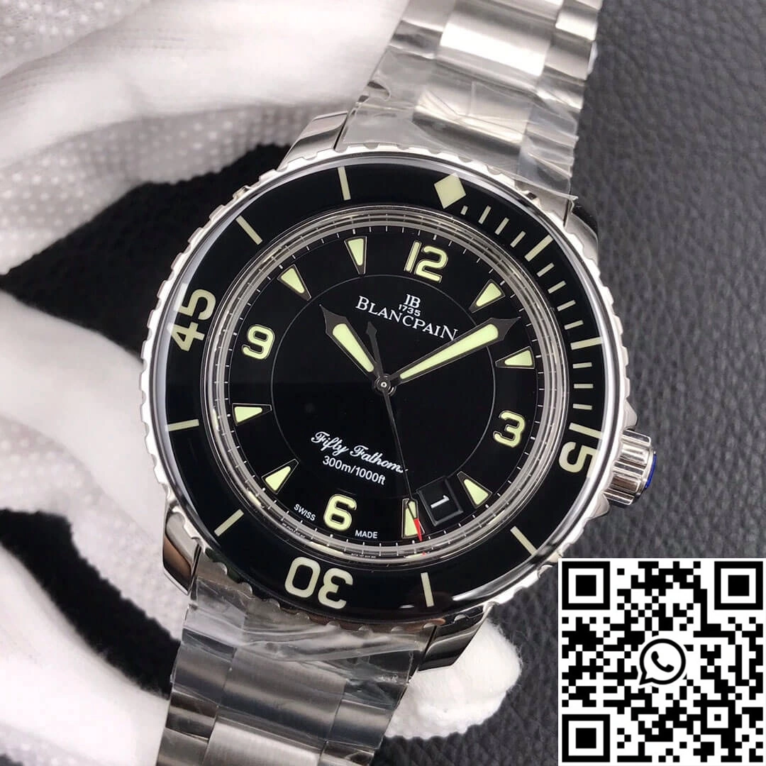 Blancpain Fifty Fathoms 5015 ZF Factory Stainless Steel Black Dial EyeCatching 1550