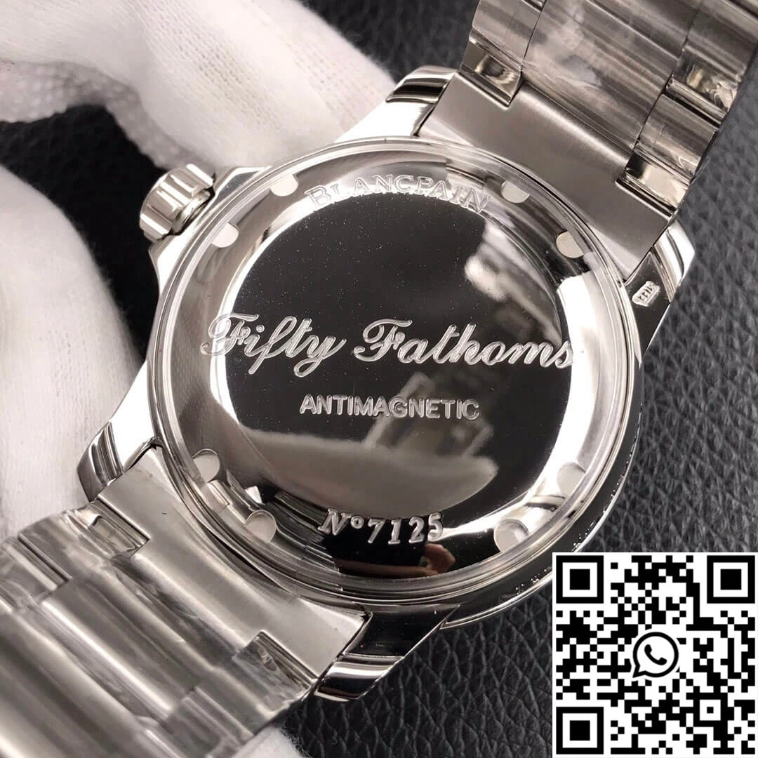 Blancpain Fifty Fathoms 5015 ZF Factory Stainless Steel Black Dial EyeCatching 1550