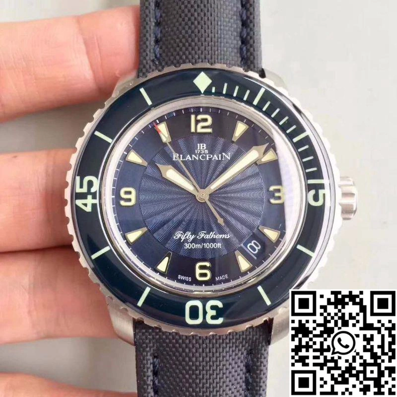 Effortless Blancpain Fifty Fathoms 5015D-1140-52B ZF Factory Blue Dial 1547
