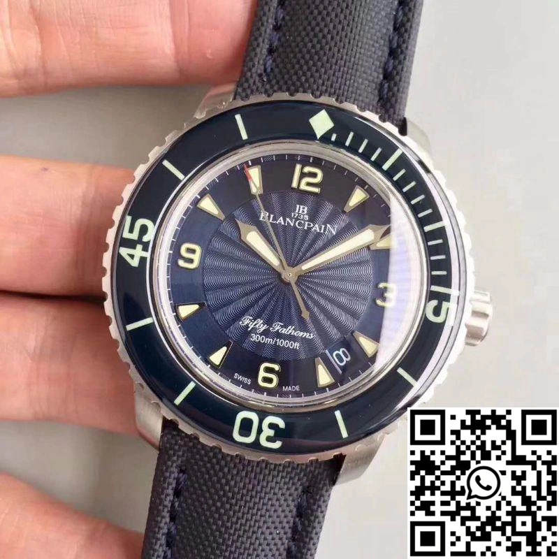 Effortless Blancpain Fifty Fathoms 5015D-1140-52B ZF Factory Blue Dial 1547