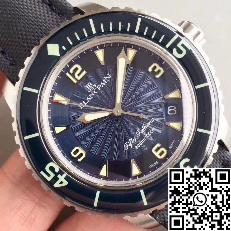 Effortless Blancpain Fifty Fathoms 5015D-1140-52B ZF Factory Blue Dial 1547