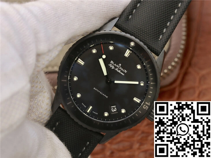 Blancpain Fifty Fathoms Bathyscaphe 5000-0130-B52-B GF Factory Black Ceramic WaterResistant 1534