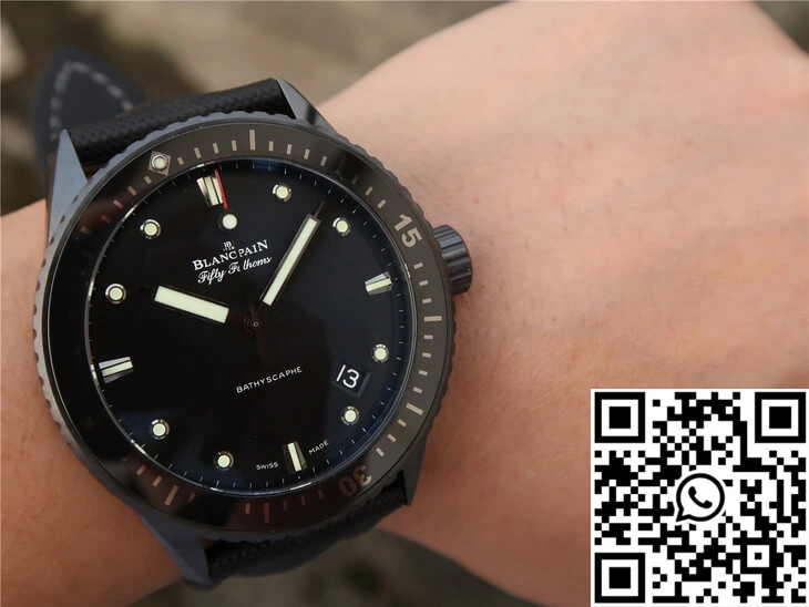 Blancpain Fifty Fathoms Bathyscaphe 5000-0130-B52-B GF Factory Black Ceramic WaterResistant 1534