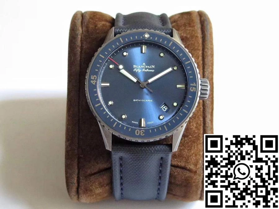 Blancpain Fifty Fathoms Bathyscaphe 5000-0240-O52A ZF Factory Blue Dial Fashionable 1546