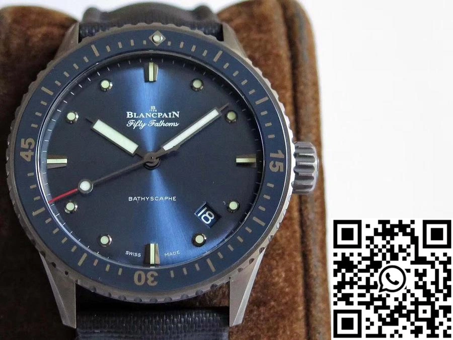 Blancpain Fifty Fathoms Bathyscaphe 5000-0240-O52A ZF Factory Blue Dial Fashionable 1546
