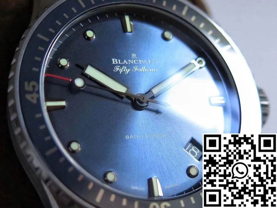 Blancpain Fifty Fathoms Bathyscaphe 5000-0240-O52A ZF Factory Blue Dial Fashionable 1546