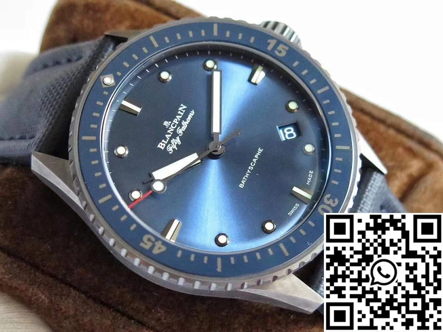 Blancpain Fifty Fathoms Bathyscaphe 5000-0240-O52A ZF Factory Blue Dial Fashionable 1546