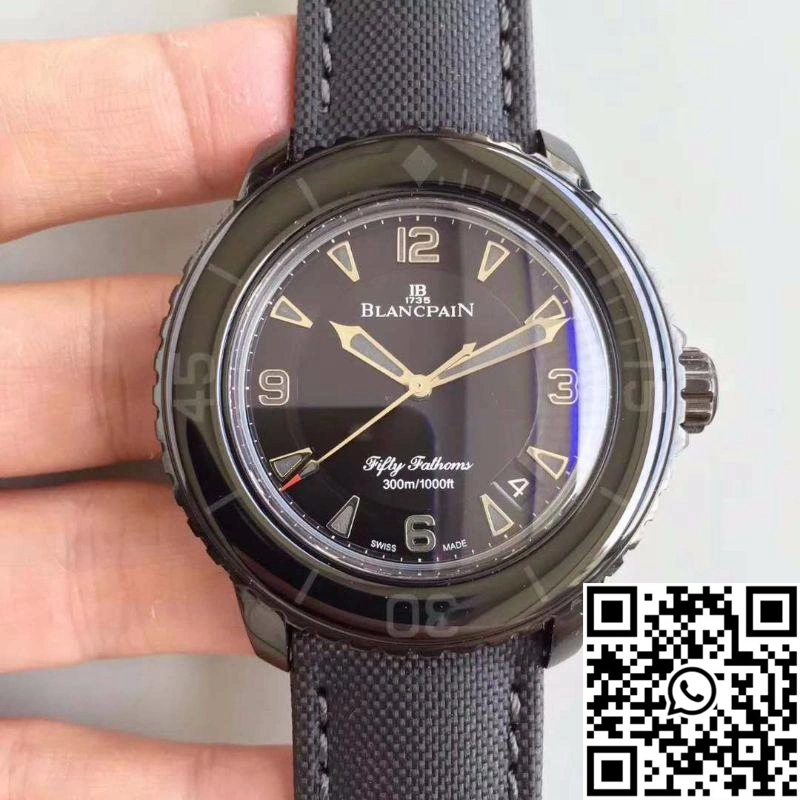 Blancpain Fifty Fathoms Dark Knight 5015-11C30-52A ZF Factory Black Dial Functional 1536
