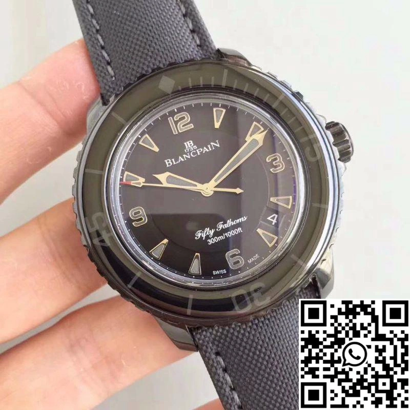 Blancpain Fifty Fathoms Dark Knight 5015-11C30-52A ZF Factory Black Dial Functional 1536