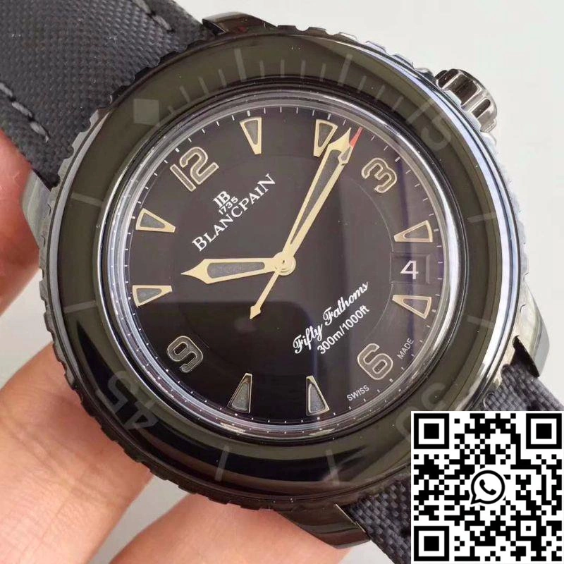 Blancpain Fifty Fathoms Dark Knight 5015-11C30-52A ZF Factory Black Dial Functional 1536