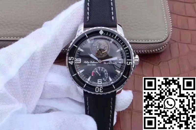 Blancpain Fifty Fathoms Tourbillon 8 Days 5025-1530-52A Black Dial Effortless 1540