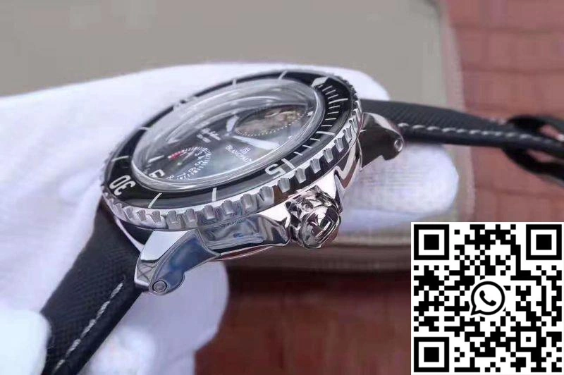 Blancpain Fifty Fathoms Tourbillon 8 Days 5025-1530-52A Black Dial Effortless 1540