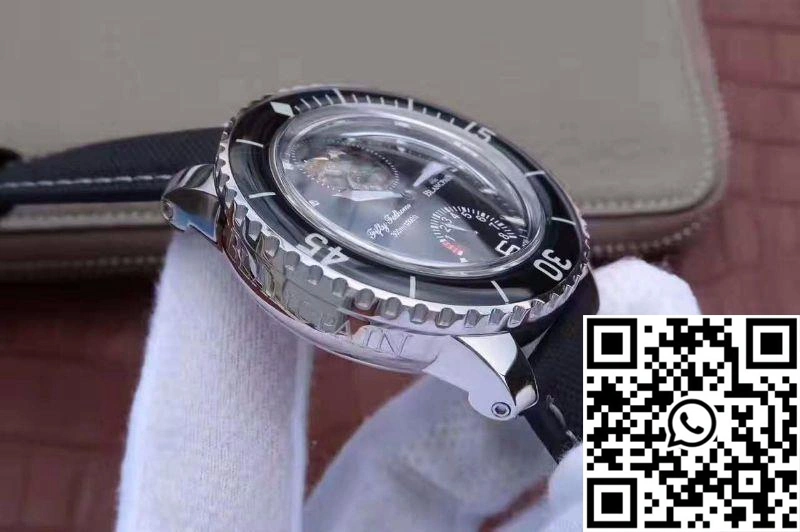 Blancpain Fifty Fathoms Tourbillon 8 Days 5025-1530-52A Black Dial Effortless 1540