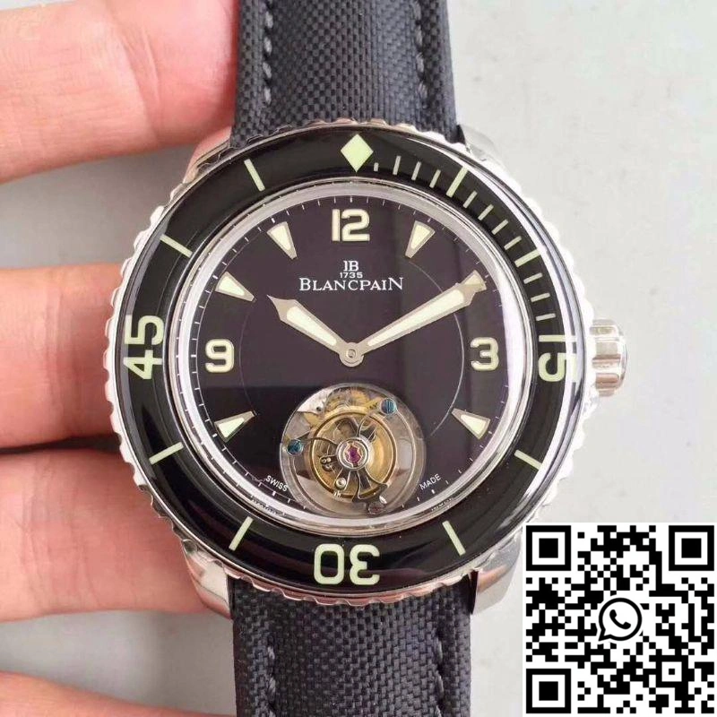 Blancpain Fifty Fathoms Tourbillon JB Factory Black Dial WeatherProof 1538