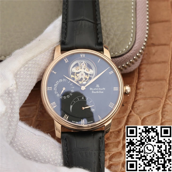 RelaxedFit Blancpain Villeret 6025-3642-55B JB Factory Black Dial 1567