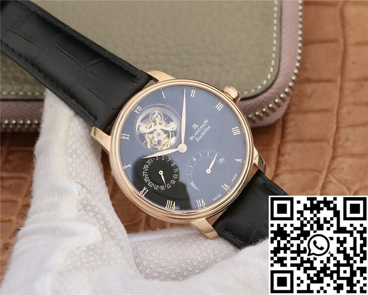RelaxedFit Blancpain Villeret 6025-3642-55B JB Factory Black Dial 1567