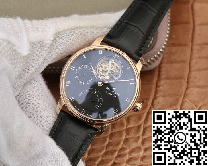 RelaxedFit Blancpain Villeret 6025-3642-55B JB Factory Black Dial 1567