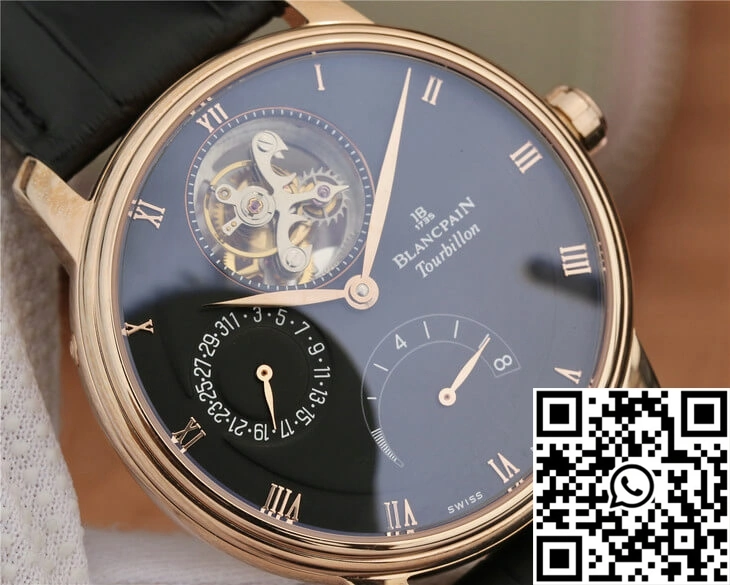 RelaxedFit Blancpain Villeret 6025-3642-55B JB Factory Black Dial 1567