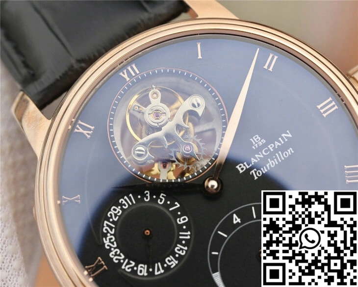 RelaxedFit Blancpain Villeret 6025-3642-55B JB Factory Black Dial 1567