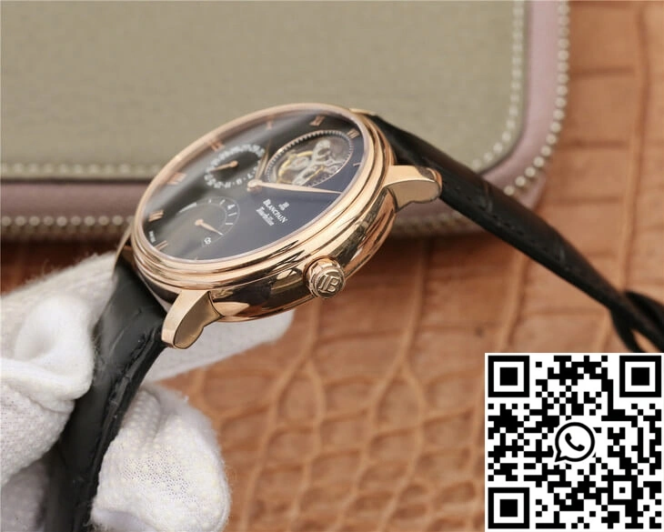 RelaxedFit Blancpain Villeret 6025-3642-55B JB Factory Black Dial 1567