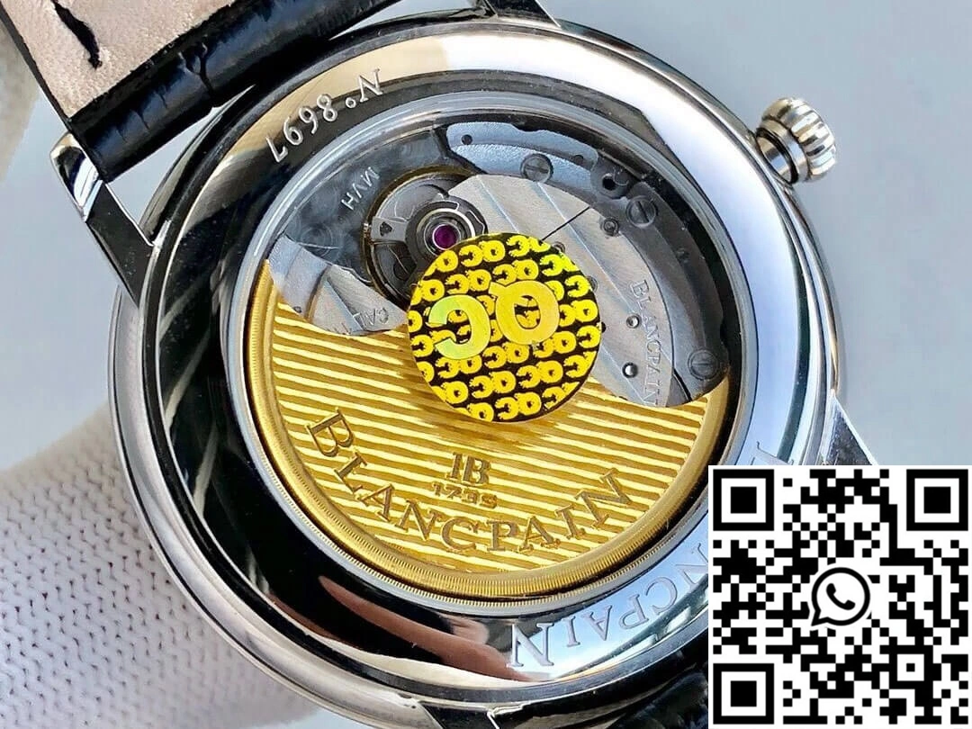 GoodFit Blancpain Villeret 6551-1127-55B ZF Factory Blue Dial 1564