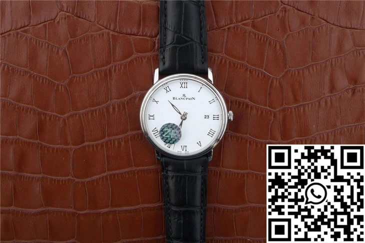 Bright Blancpain Villeret 6651-1127-55B ZF Factory White Dial 1555