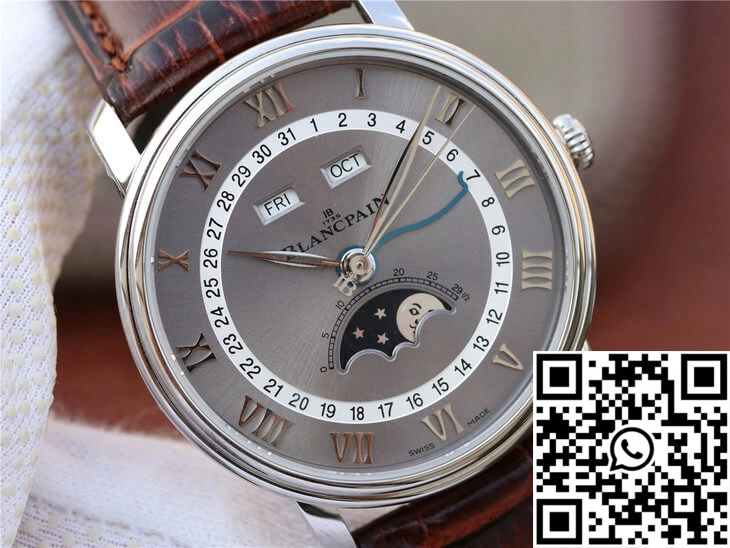 QuickDry Blancpain Villeret 6654-1113-55B OM Factory V2 Grey Dial 1560