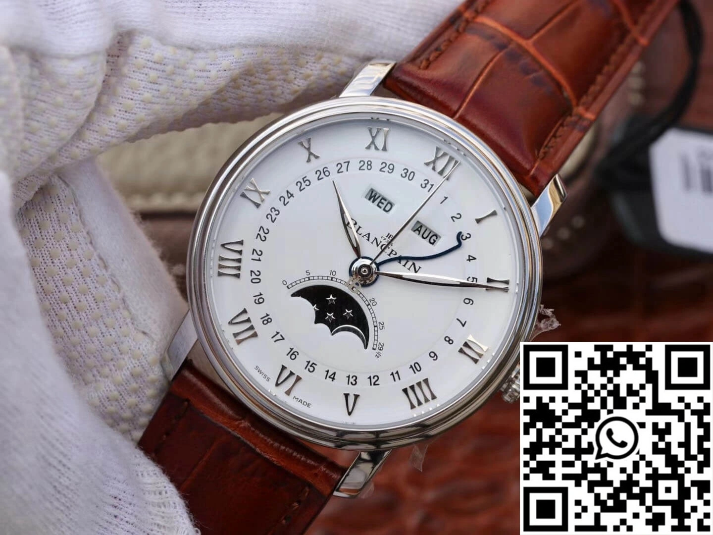 Bright Blancpain Villeret 6654 OM Factory V2 White Dial 1561