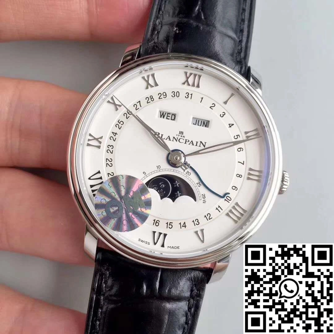 Blancpain Villeret 6654A-1127-55B OM Factory V2 White Dial FastDry 1569