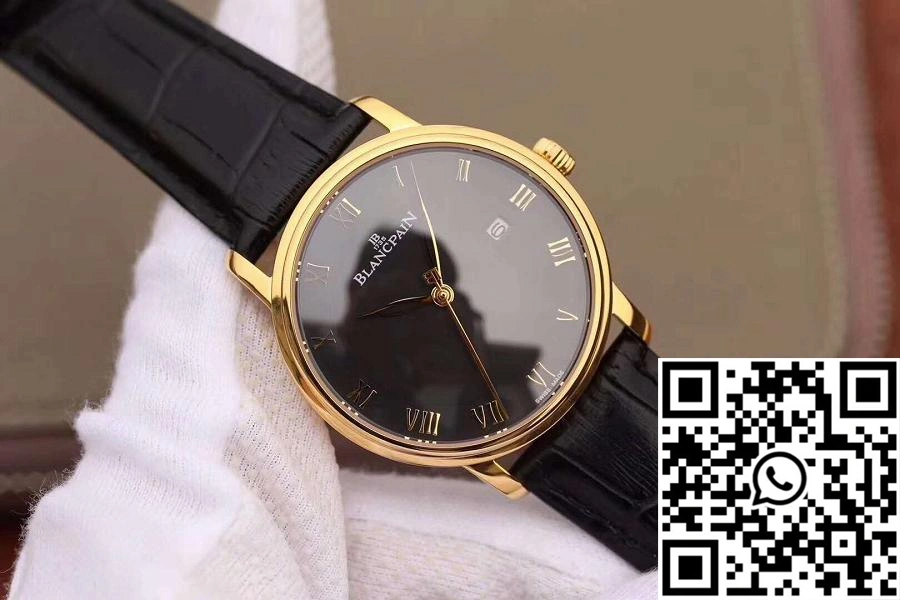 Casual Blancpain Villeret Ultraplate 6651-1127-55B ZF Factory Black Dial 1562