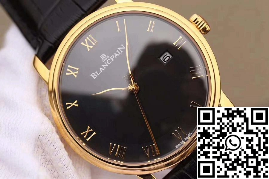Casual Blancpain Villeret Ultraplate 6651-1127-55B ZF Factory Black Dial 1562