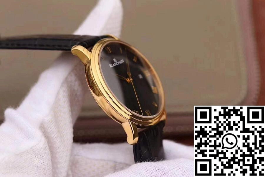 Casual Blancpain Villeret Ultraplate 6651-1127-55B ZF Factory Black Dial 1562