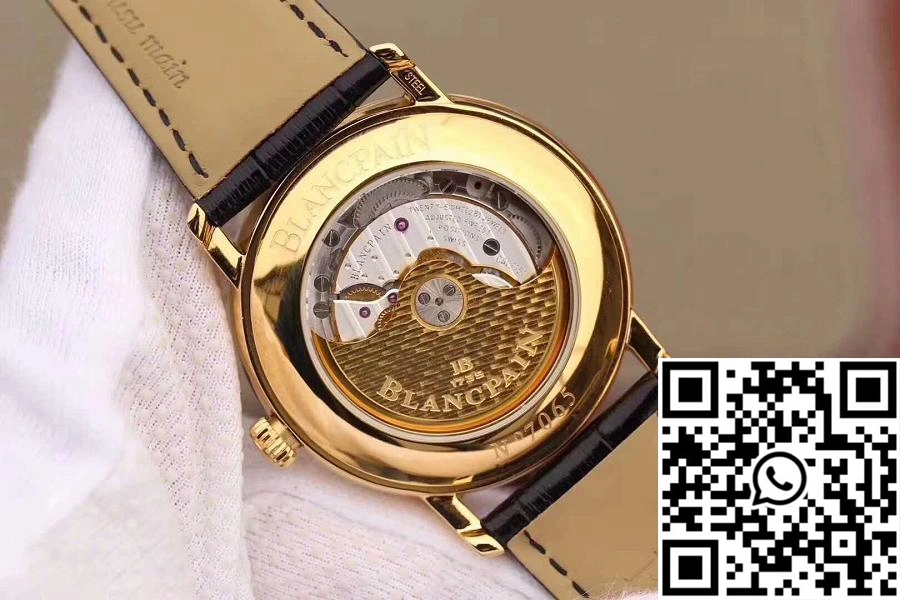 Casual Blancpain Villeret Ultraplate 6651-1127-55B ZF Factory Black Dial 1562