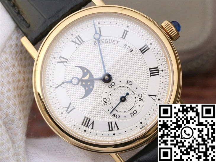 Breguet Classique Moonphase 4396 Yellow Gold White Dial Effortless 1573