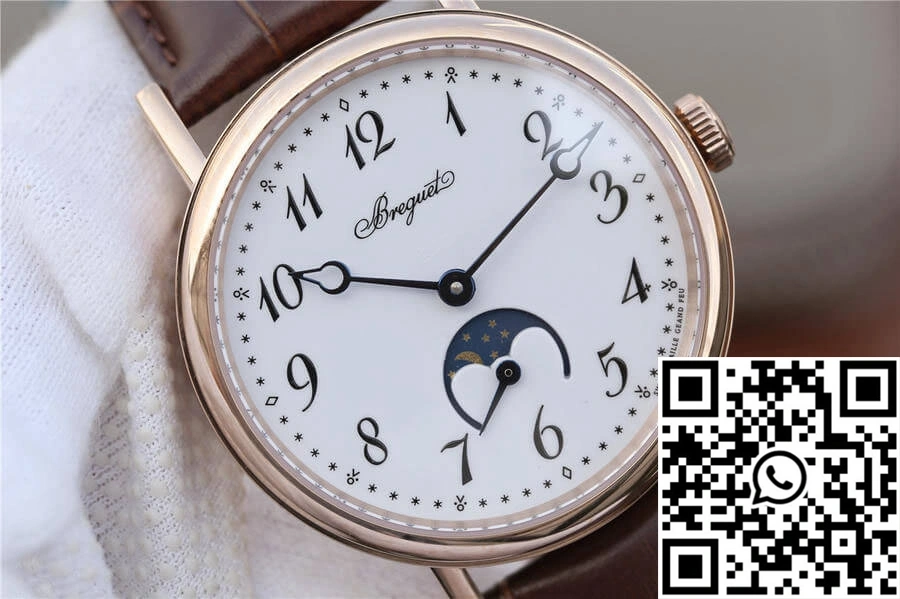 Breguet Classique Moonphase 9087BB TW Factory Rose Gold White Dial Practical 1572