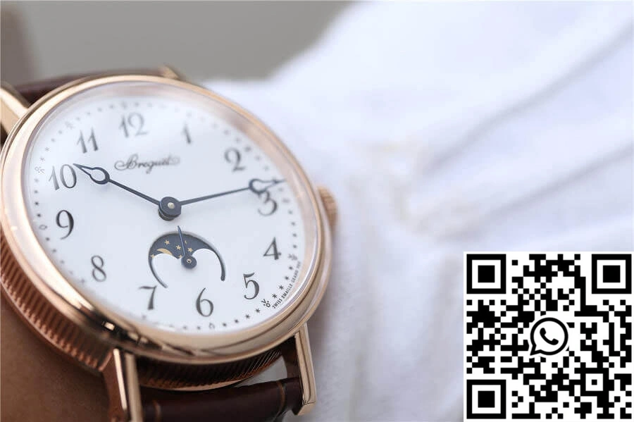 Breguet Classique Moonphase 9087BB TW Factory Rose Gold White Dial Practical 1572