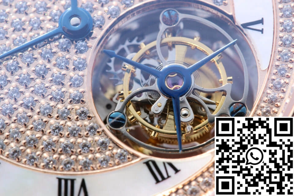 WaterResistant Breguet Classique Ultra-Thin Tourbillon Rose Gold Diamond Dial 1563